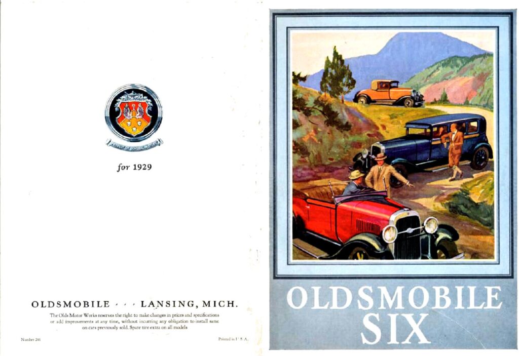 thumbnail of 1929 Marke Oldsmobile – Modell Six Broschüre. USA. Number 291- Sprache ENG