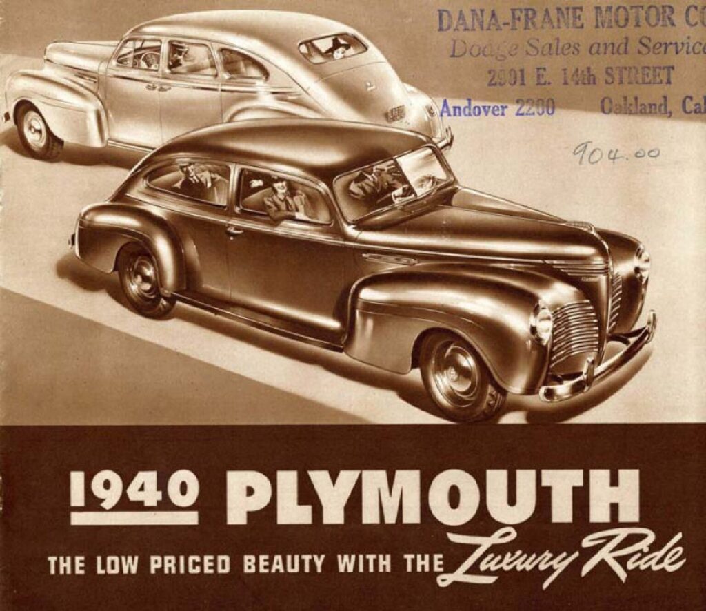 thumbnail of 1940 Marke Plymouth – Modell USA Div. Modelle – Sprache ENG