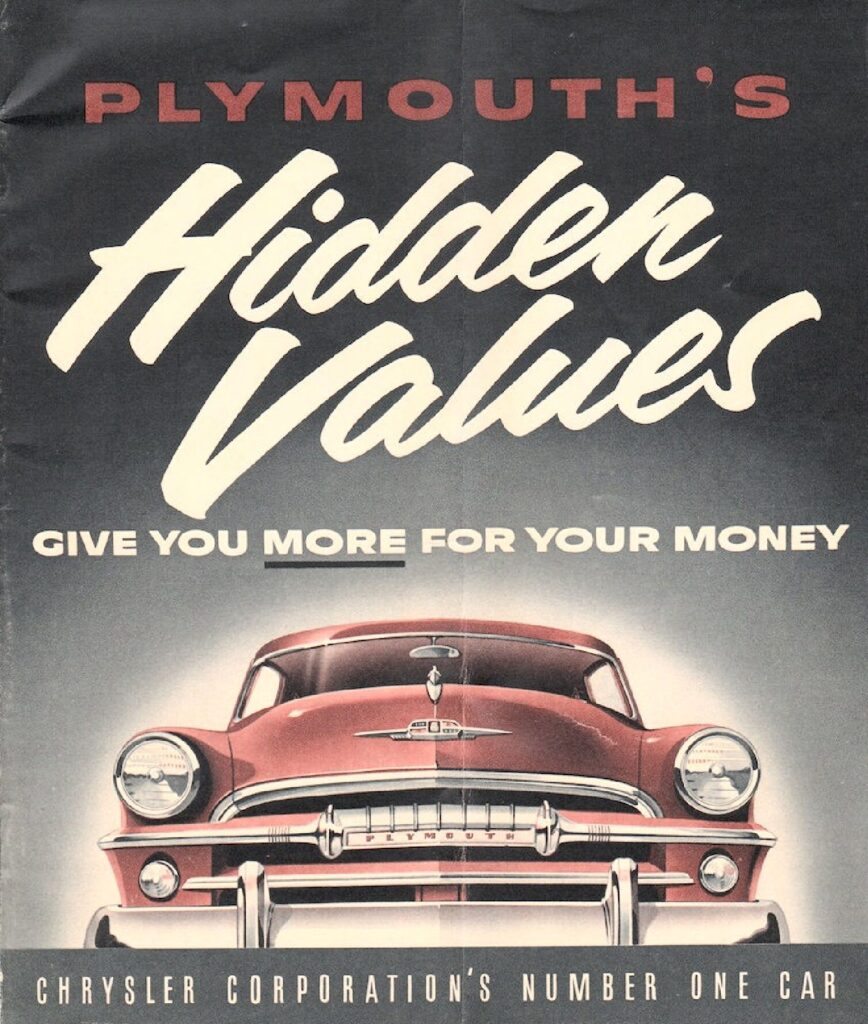 thumbnail of 1954 Marke Plymouth – Modell Hidden-Values – Sprache ENG