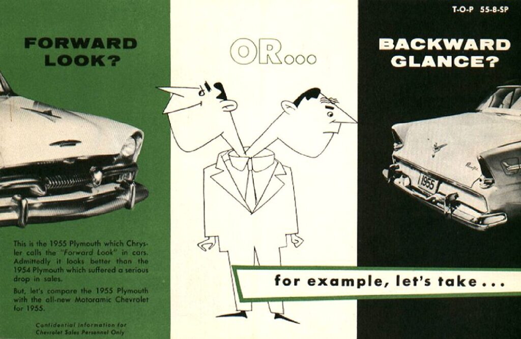 thumbnail of 1955 Chevrolet vs Plymouth Booklet – Sprache ENG