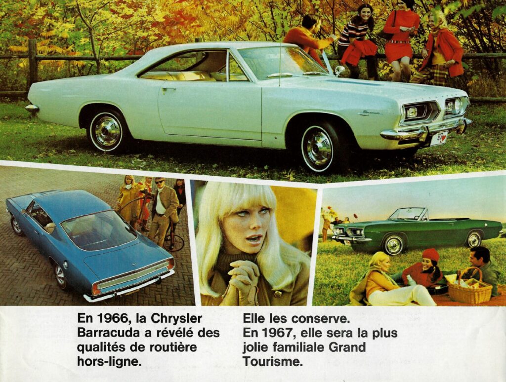 thumbnail of 1967 Marke Plymouth – Modell Barracuda Broschüre. Switzerland – Sprache FRZ