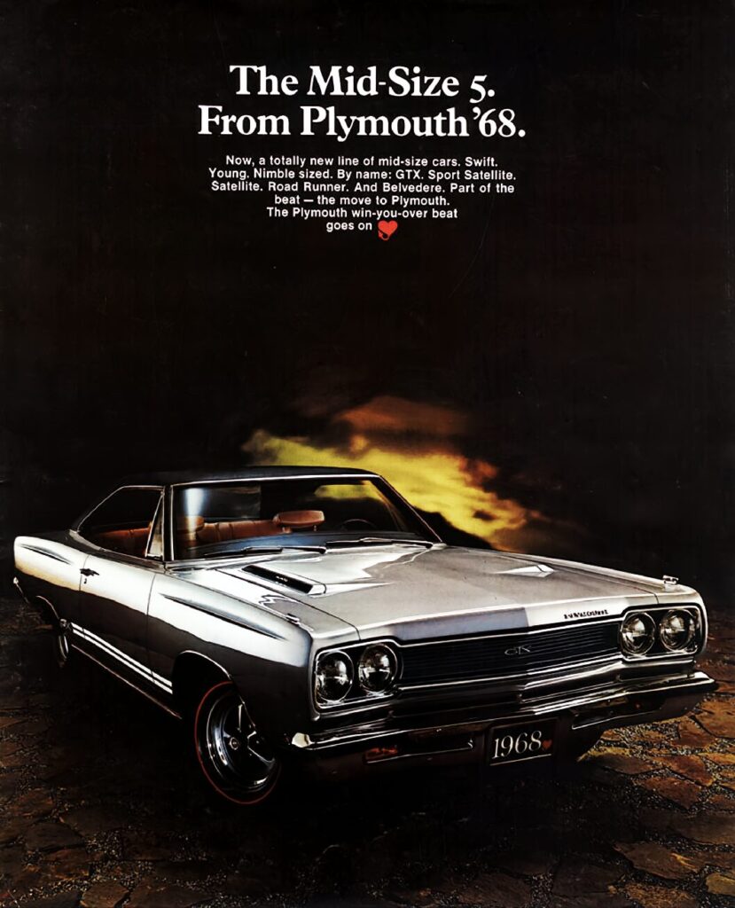 thumbnail of 1968 Marke Plymouth – Modell Mid-Size 5 Broschüre. USA – Sprache ENG