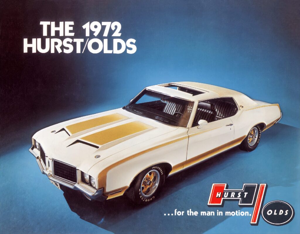thumbnail of 1972 Marke Oldsmobile – Modell Hurst-Olds Cutlass 4-4-2 Official Pacecar of Indianapolis 500 Broschüre. USA- Sprache ENG