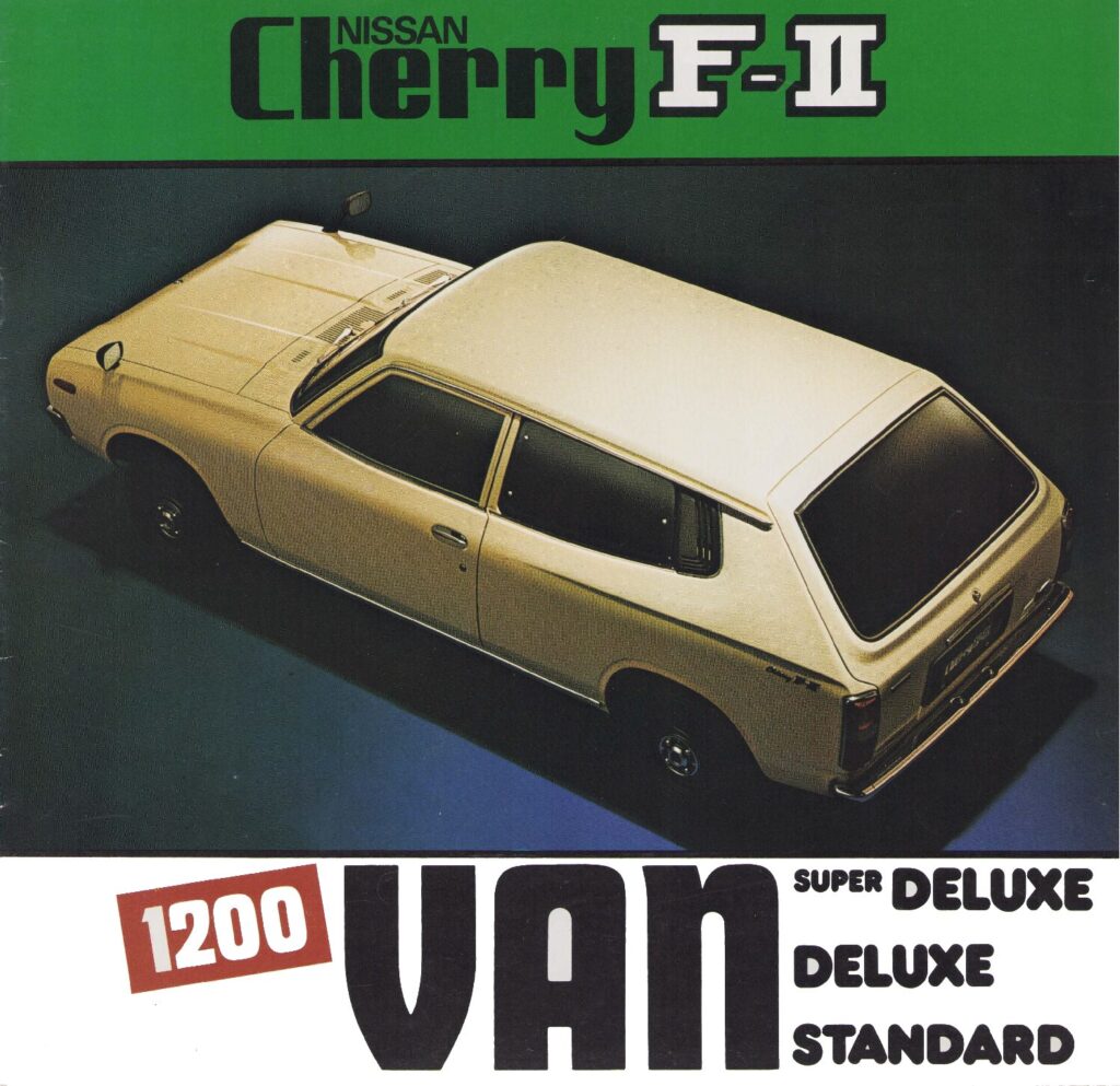 thumbnail of 1975 Marke Nissan – Modell Cherry F-II 1200 Van VF10 Broschüre. Japan – Sprache JPN