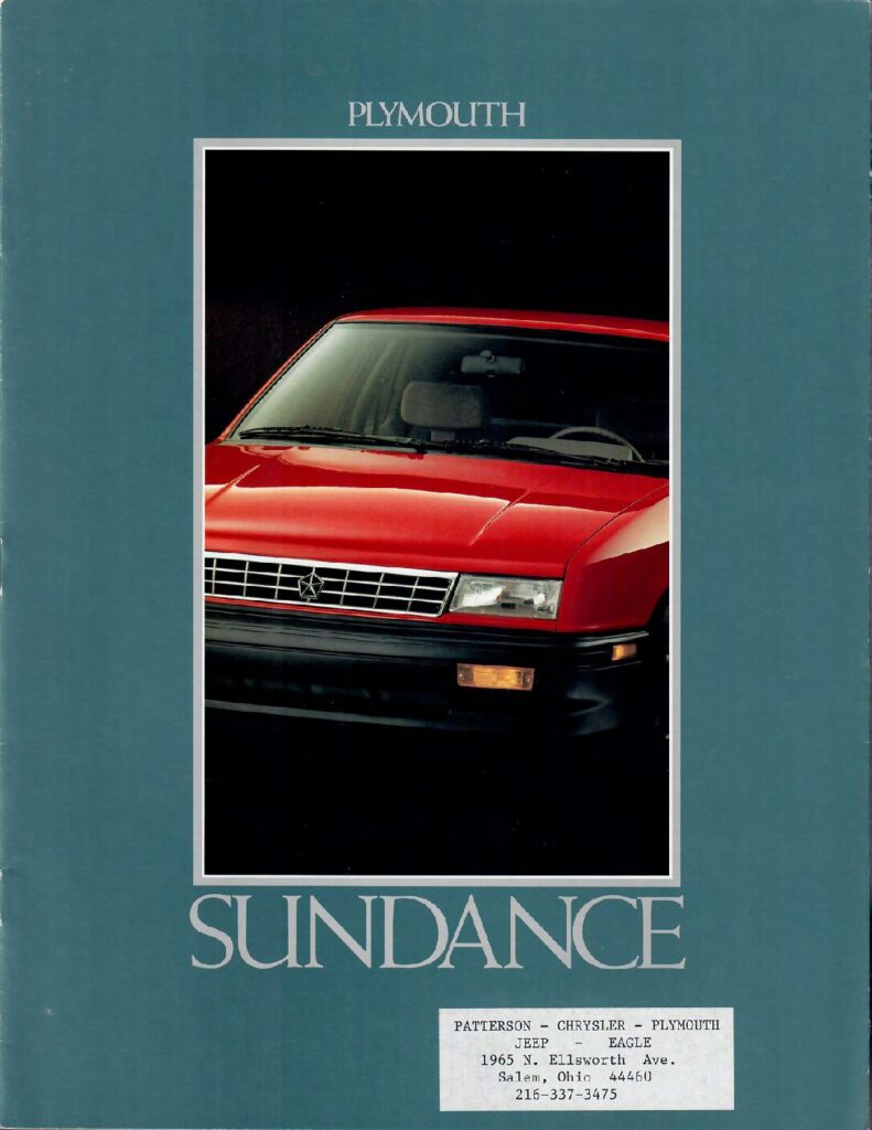 thumbnail of 1992 Marke Plymouth – Modell Sundance – Sprache ENG