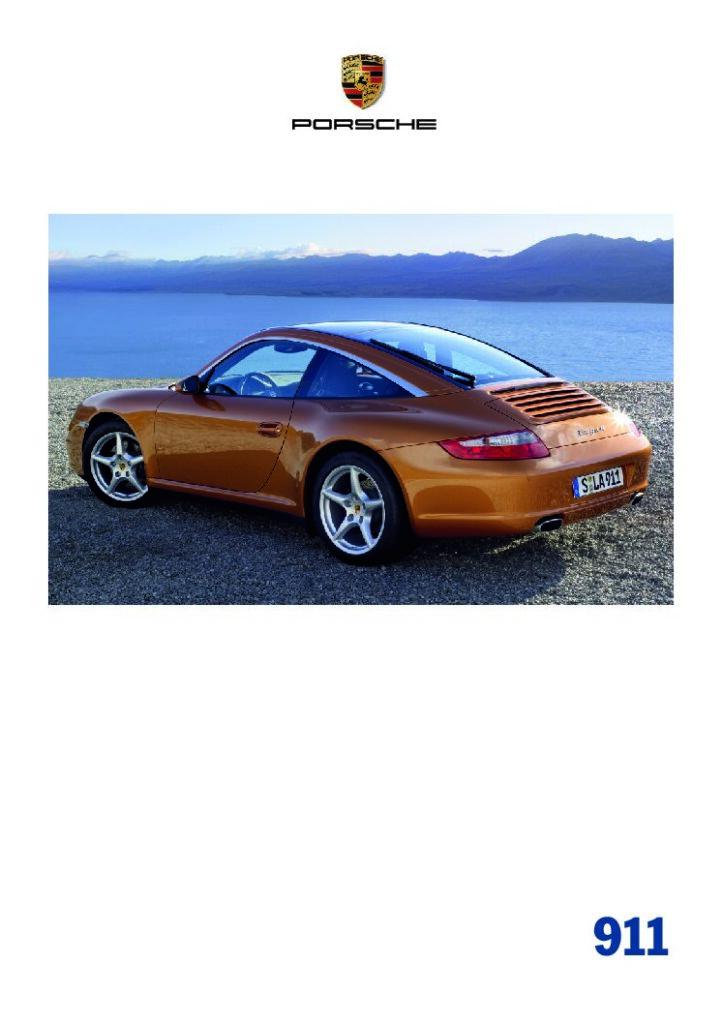 thumbnail of 2006 Marke Porsche – Modell Deutschland 911 997 Katalog – Sprache ENG