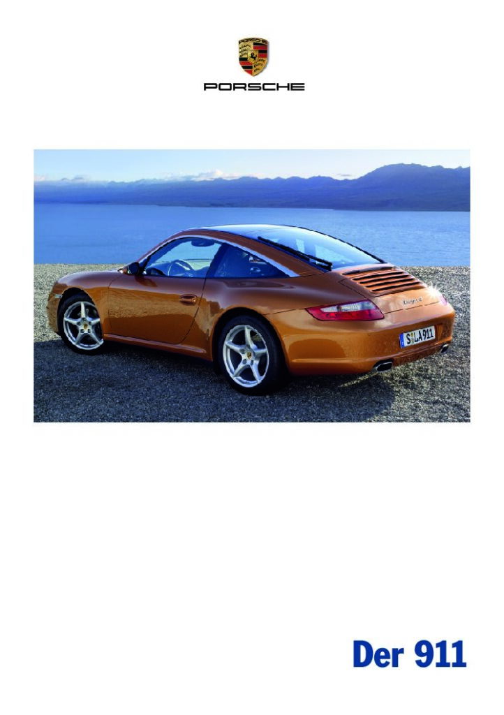 thumbnail of 2006 Marke Porsche – Modell Deutschland 911 Katalog – Sprache DEU