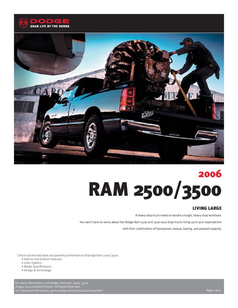 thumbnail of 2006 Marke Ram – Modell USA Heavy Duty – Sprache ENG