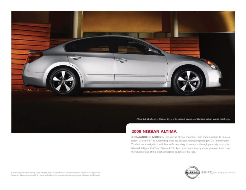 thumbnail of 2009 Marke Nissan – Modell USA Altima – Sprache ENG