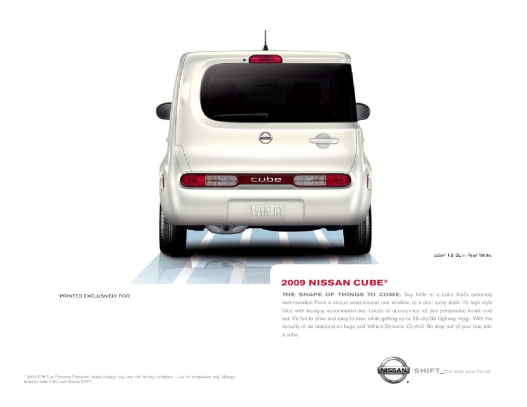 thumbnail of 2010 Marke Nissan – Modell USA Cube – Sprache ENG