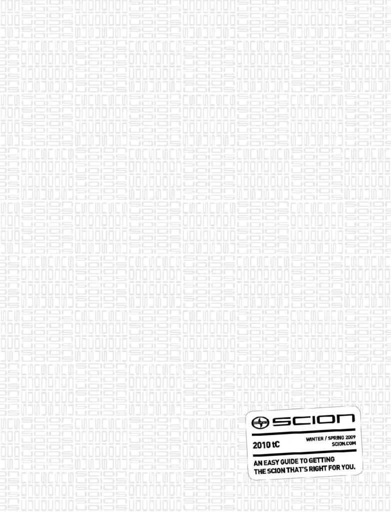 thumbnail of 2010 Marke Scion – Modell USA tC – Sprache ENG
