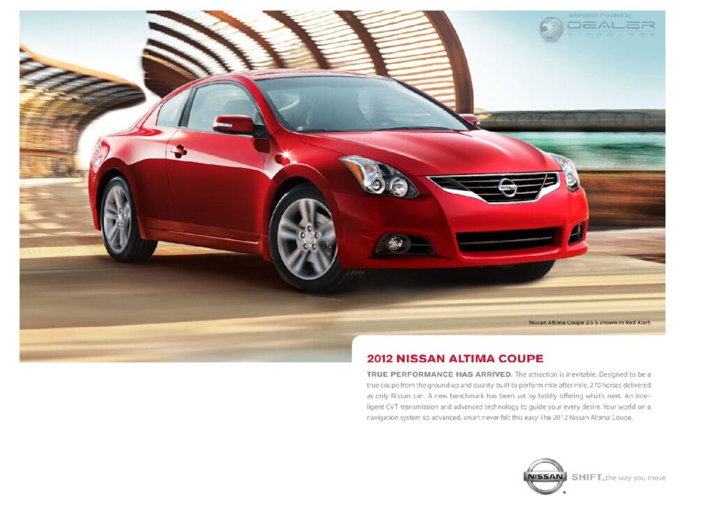 thumbnail of 2012 Marke Nissan – Modell International Altima-Coupe – Sprache ENG –