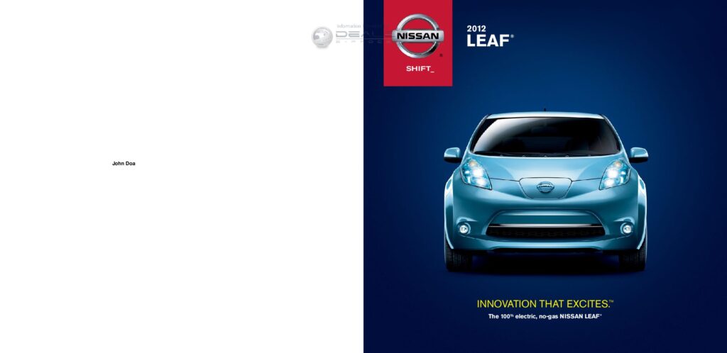 thumbnail of 2012 Marke Nissan – Modell International Leaf – Sprache ENG –