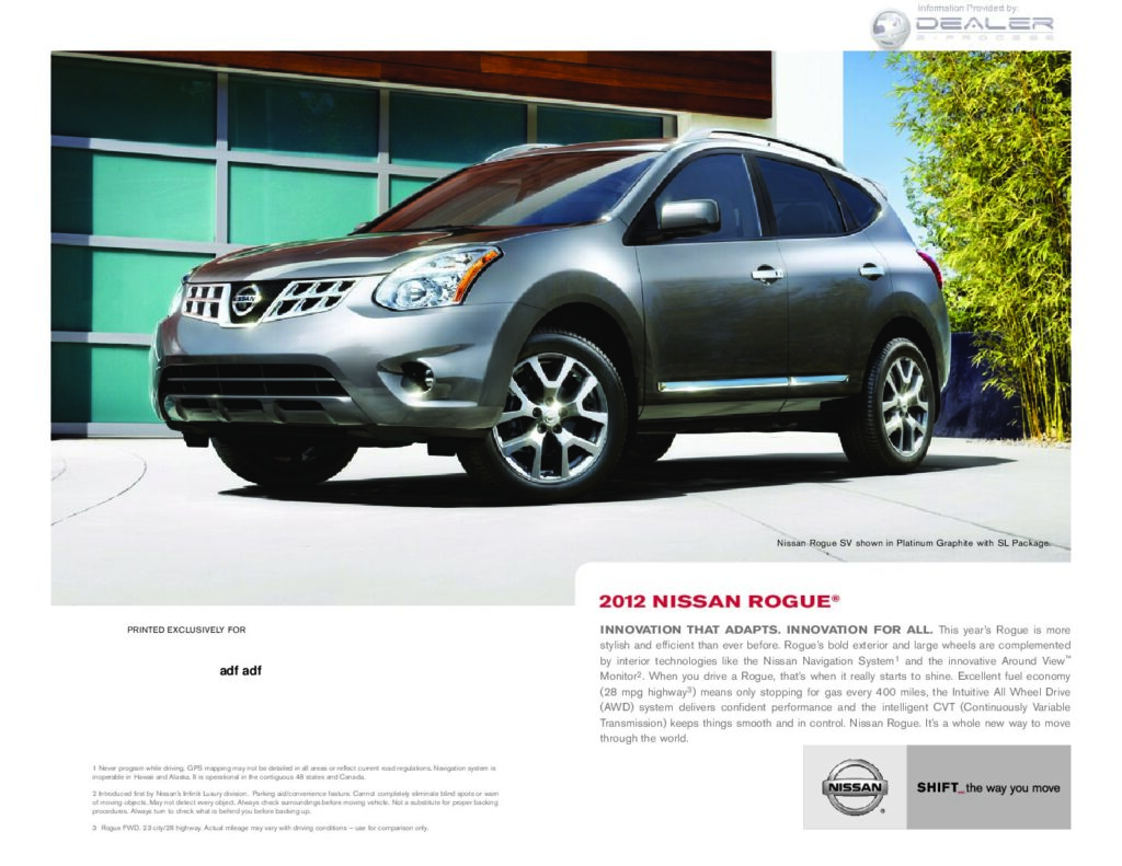 thumbnail of 2012 Marke Nissan – Modell International Rogue – Sprache ENG –