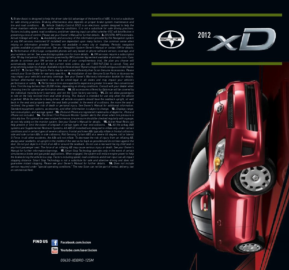 thumbnail of 2012 Marke Scion – Modell USA xD – Sprache ENG