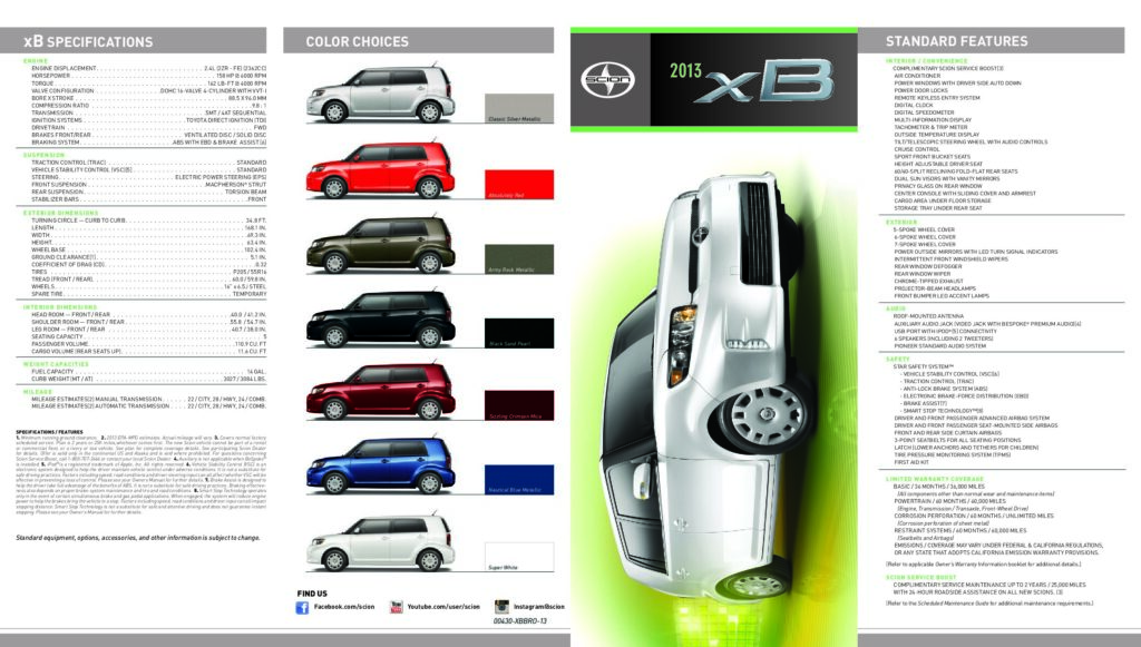 thumbnail of 2013 Marke Scion – Modell USA xB – Sprache ENG