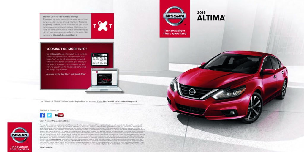 thumbnail of 2016 Marke Nissan – Modell International Altima – Sprache ENG –