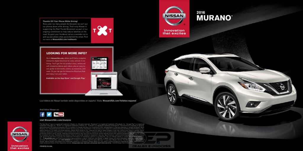 thumbnail of 2016 Marke Nissan – Modell International Murano – Sprache ENG –