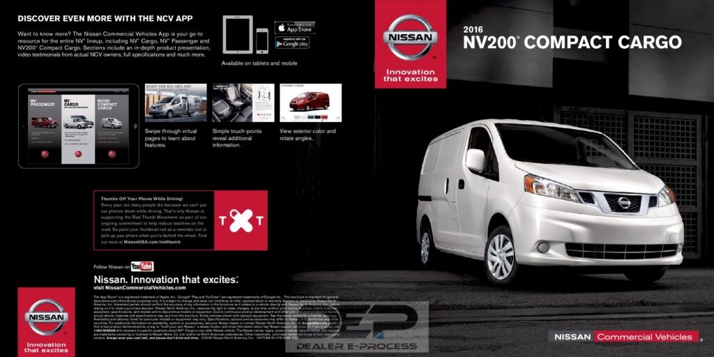 thumbnail of 2016 Marke Nissan – Modell International NV200 – Sprache ENG –