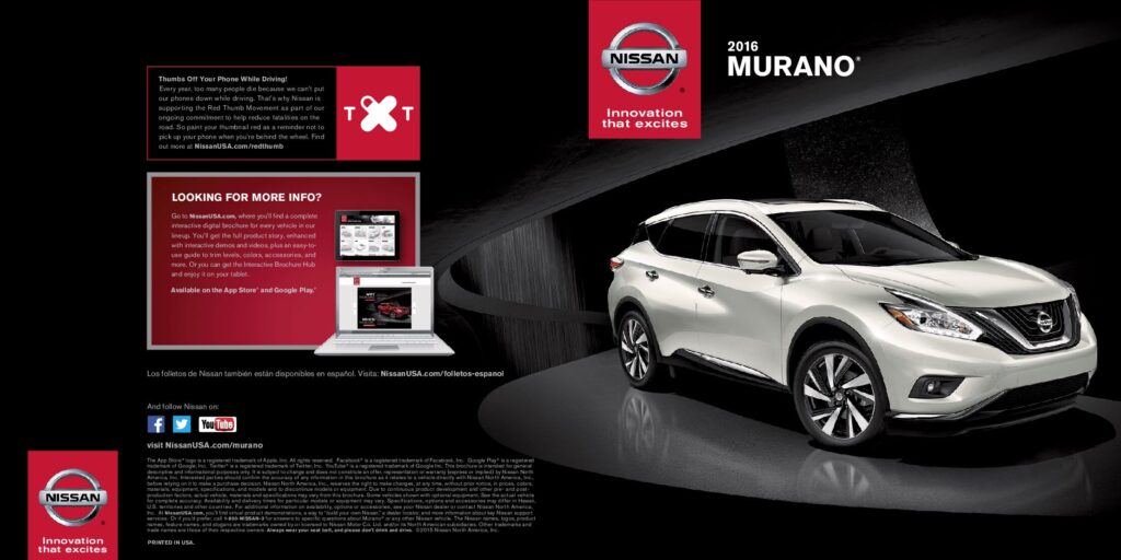 thumbnail of 2016 Marke Nissan – Modell USA Murano – Sprache ENG
