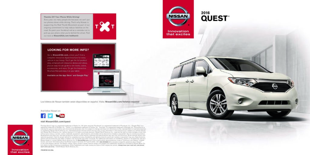 thumbnail of 2016 Marke Nissan – Modell USA Quest – Sprache ENG