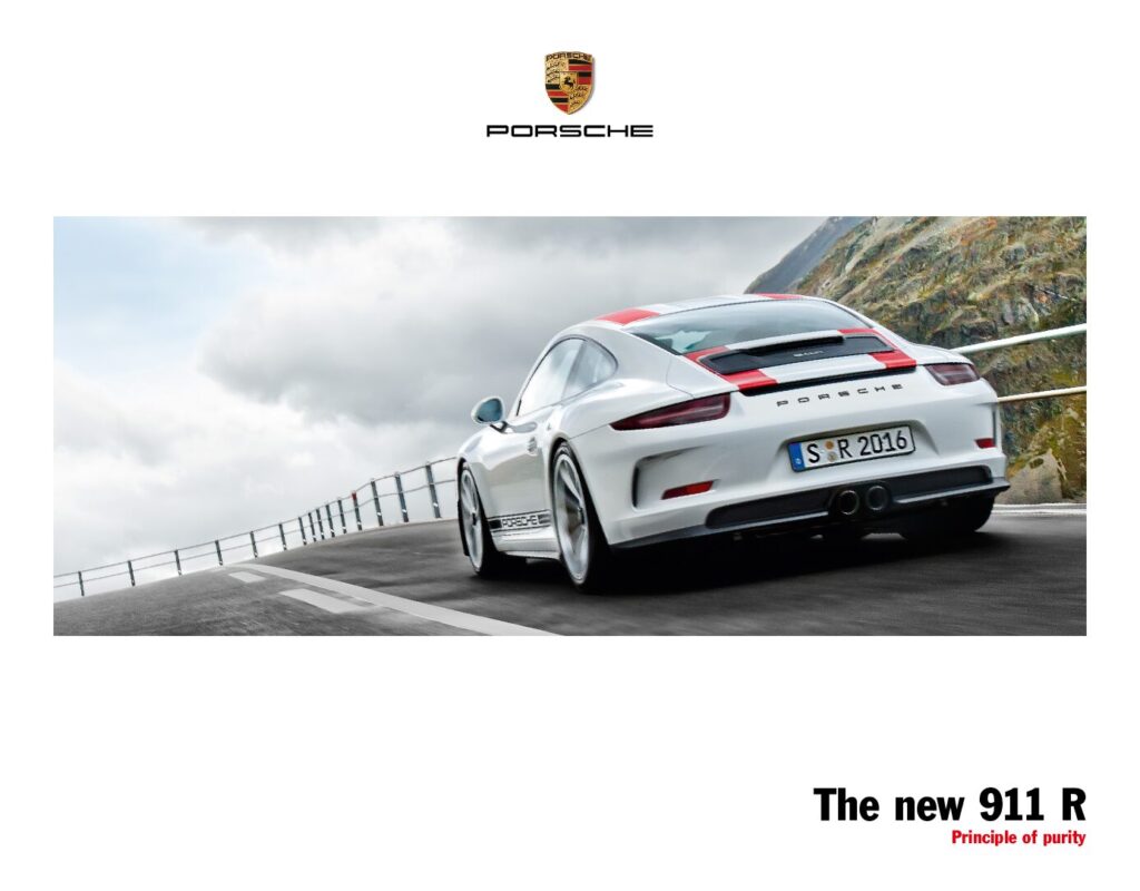 thumbnail of 2016 Marke Porsche – Modell International 911R – Sprache ENG