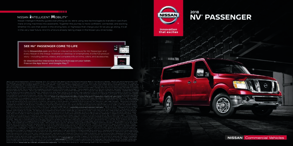 thumbnail of 2018 Marke Nissan – Modell USA NV-Passenger – Sprache ENG