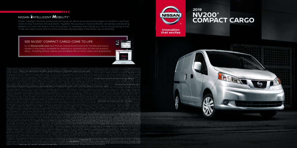 thumbnail of 2019 Marke Nissan – Modell USA NV-Cargo – Sprache ENG
