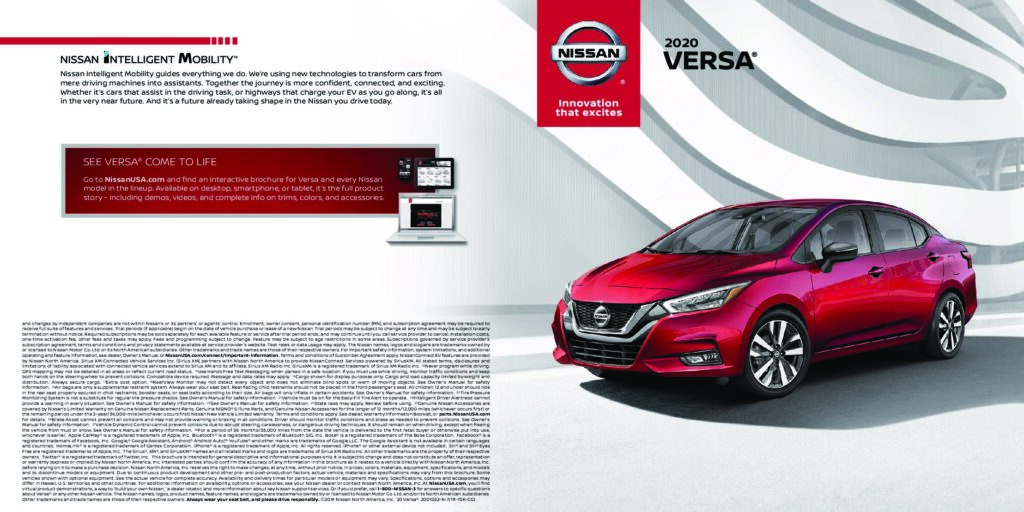 thumbnail of 2020 Marke Nissan – Modell USA Versa_Sedan – Sprache ENG