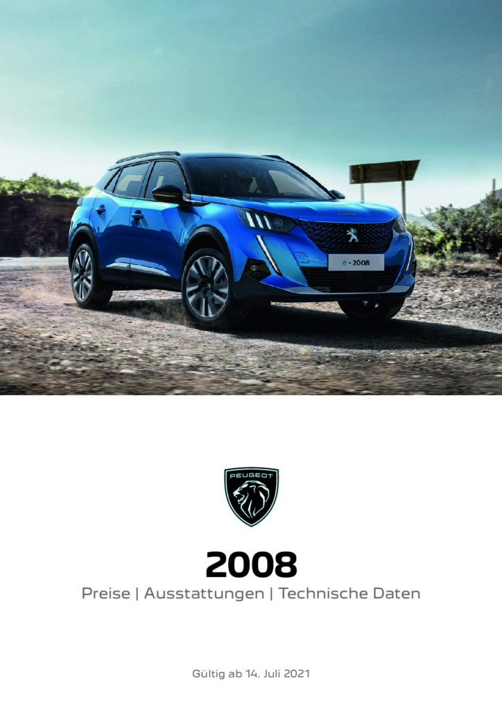 thumbnail of 2021 Marke Peugeot – Modell 2008 – Sprache DEU