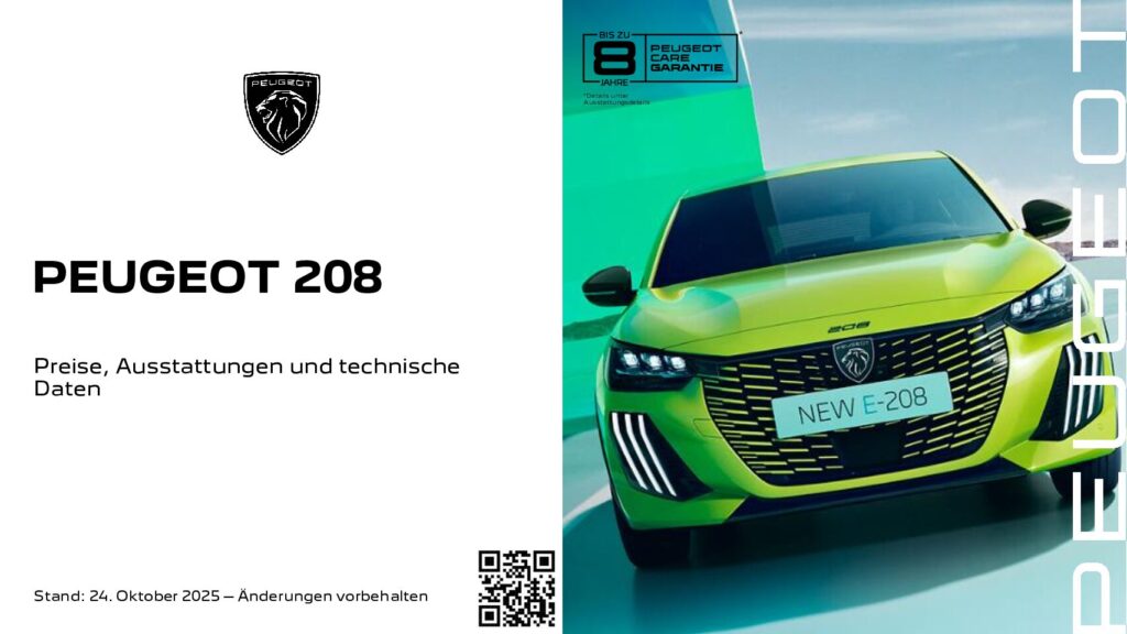 thumbnail of 2025 Marke Peugeot – Modell 208- Sprache DEU
