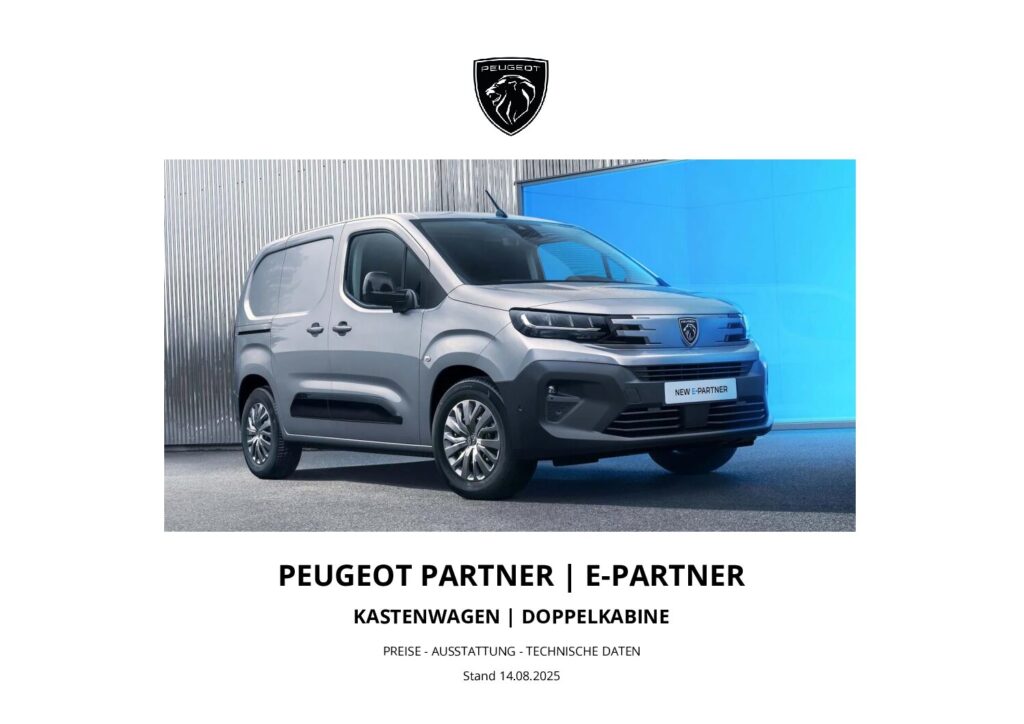 thumbnail of 2025 Marke Peugeot – Modell Partner- Sprache DEU